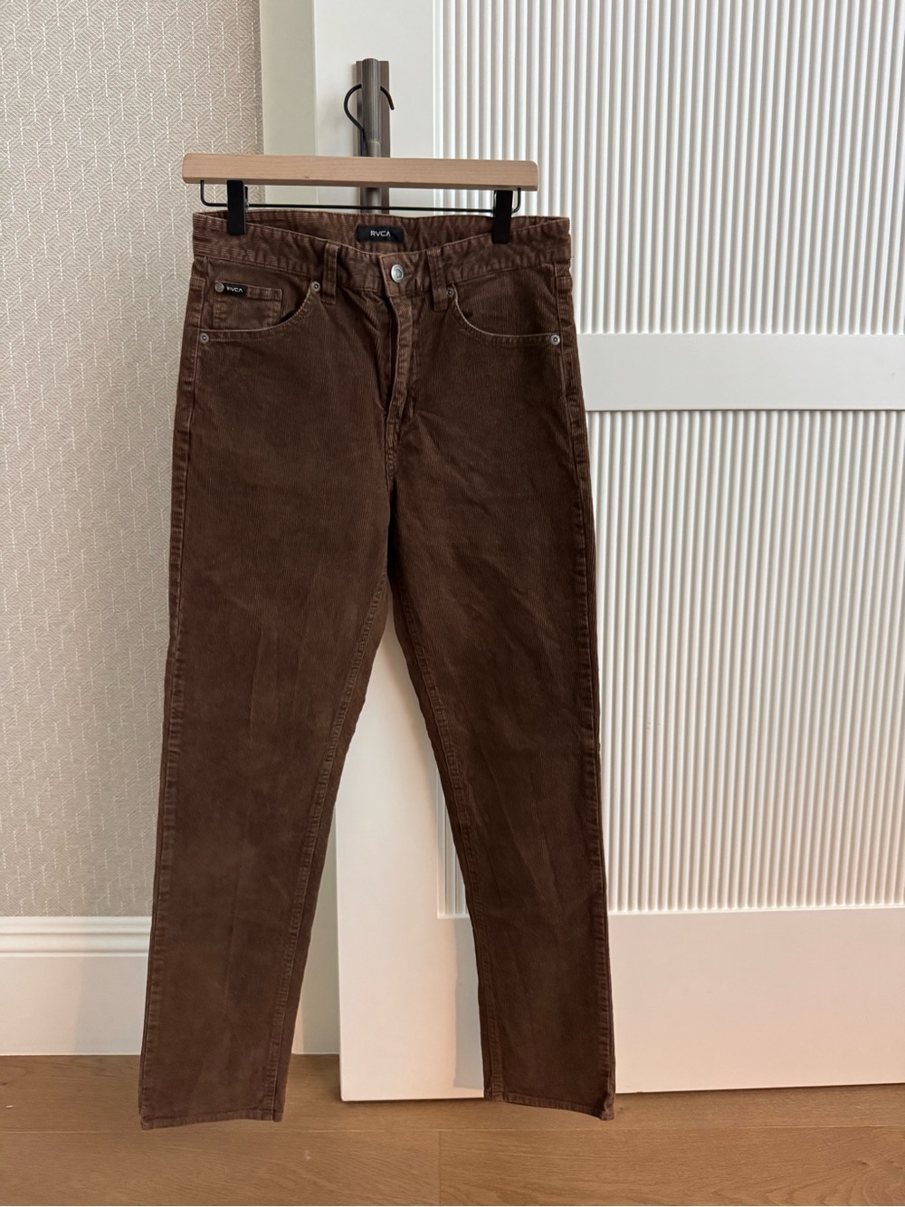 RVCA BIG Boys DAGGERS Corduroy Pants - Size 29 - Brown -